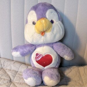 Vintage Care Bears Cousin- Cozy Heart Penguin (1980s)- 13”